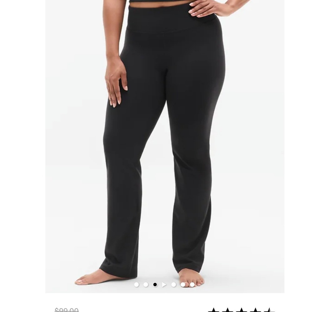 Athleta Elation Straight Leg Pant Black ‎ Yoga Pants 769062 Womens XL Pilates
